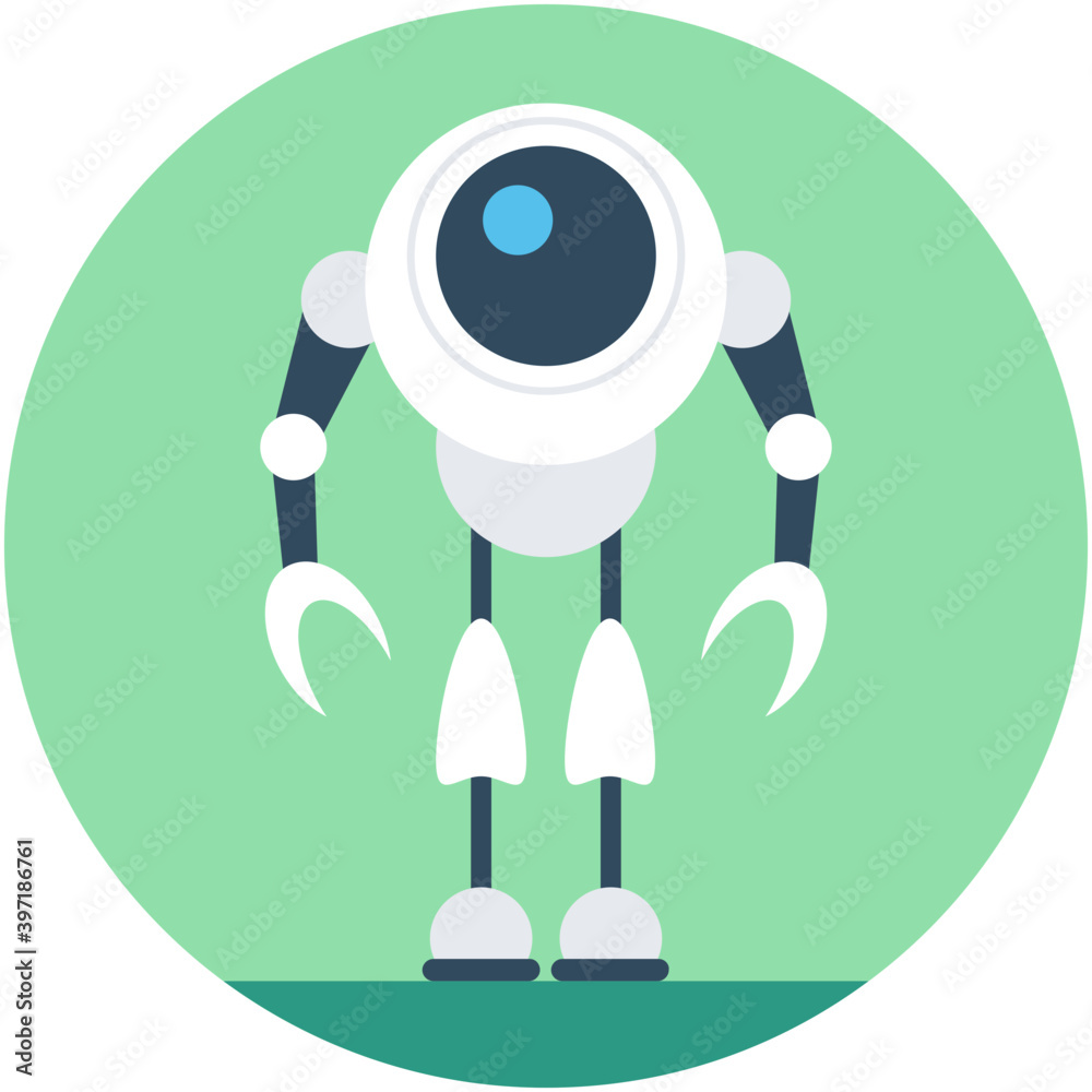 Robotics Flat Vector Icon
Robotics Flat Vector Icon