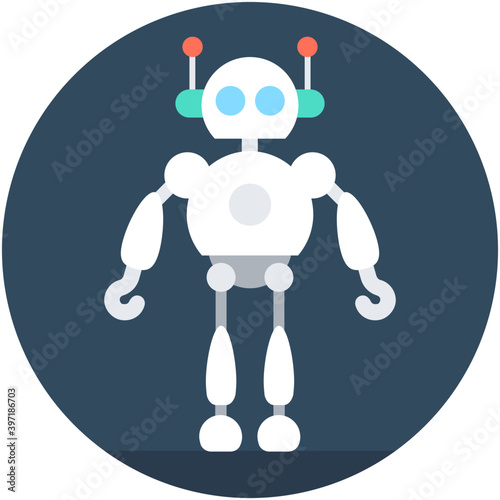 
Robotics Flat Vector Icon
 photo