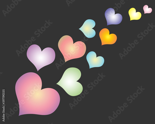 background with hearts