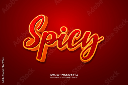 Spicy text style effect