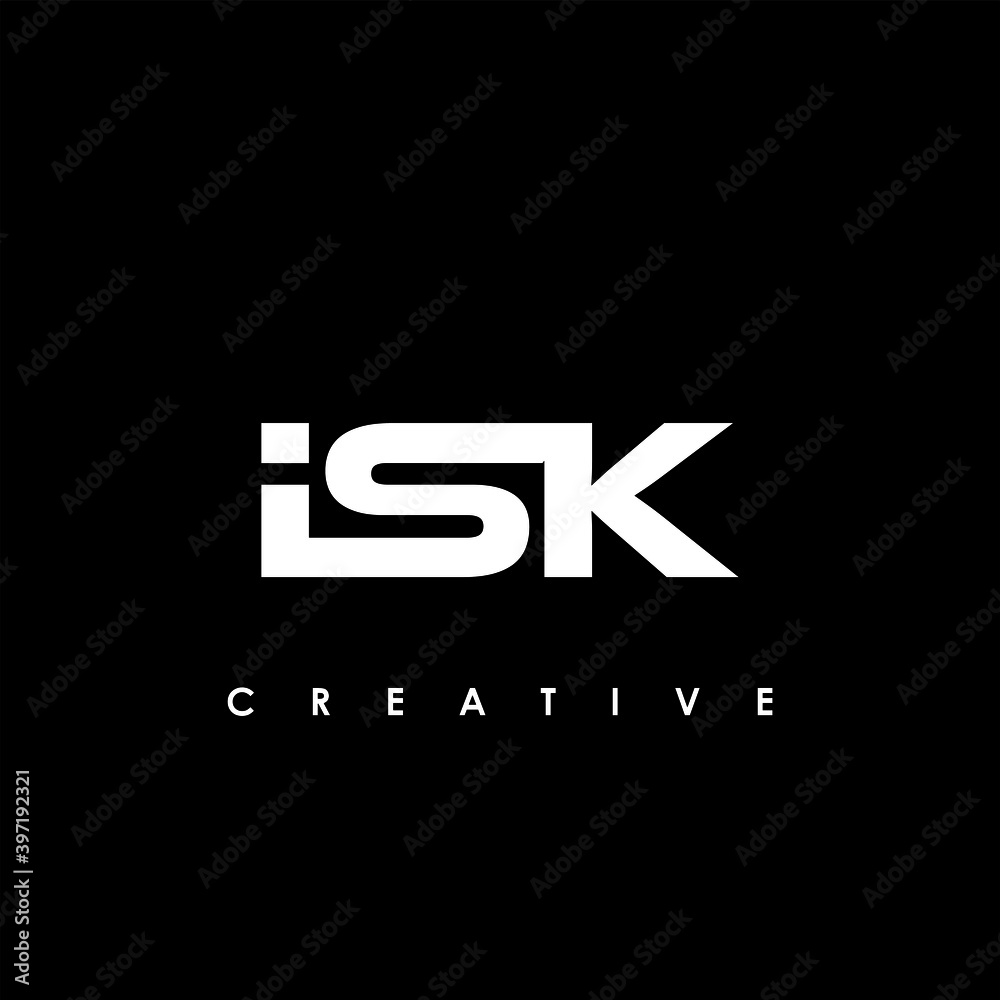 ISK Letter Initial Logo Design Template Vector Illustration	
