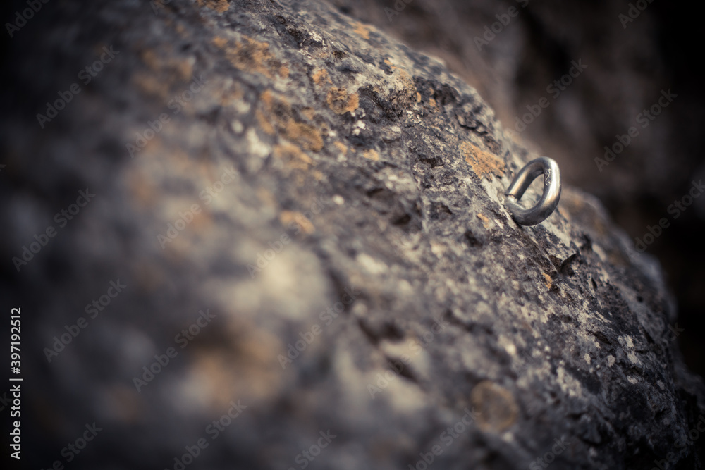 Safety device used in rock climbing Safety device used in rock climbing