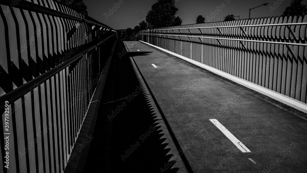 Fototapeta premium black and white bridge