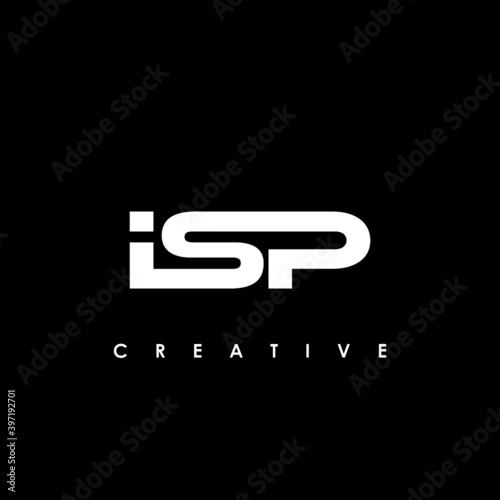 ISP Letter Initial Logo Design Template Vector Illustration	

