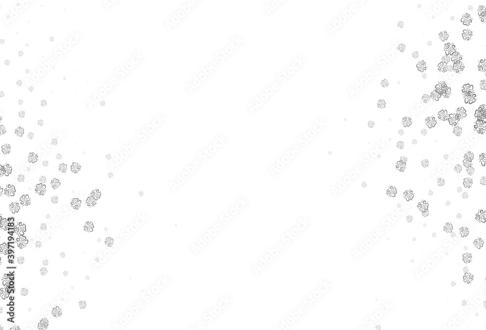 Light Gray vector texture with abstract forms. Light Gray vector texture with abstract forms.