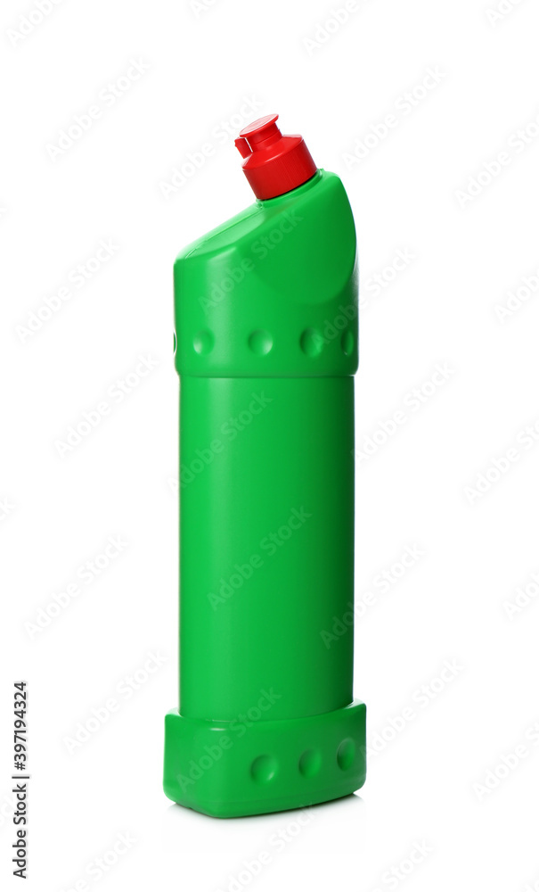 Bottle of cleaning product isolated on white Bottle of cleaning product isolated on white