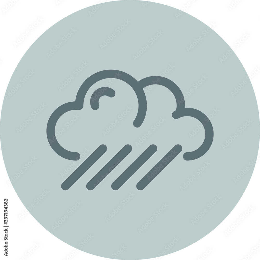 Rain all day icon for any purpose mobile app presentation website Rain all day icon for any purpose mobile app presentation website