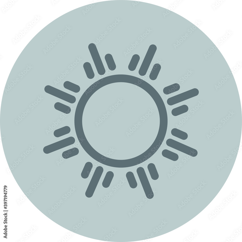 Sun icon for any purpose mobile app presentation website Sun icon for any purpose mobile app presentation website