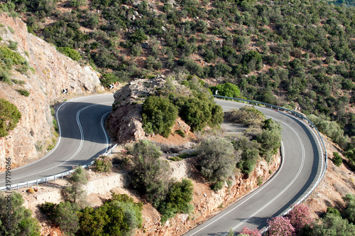 Serpentine in the Greek mountains photo