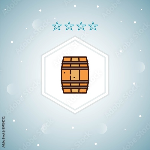 barrel_  vector icon moderns