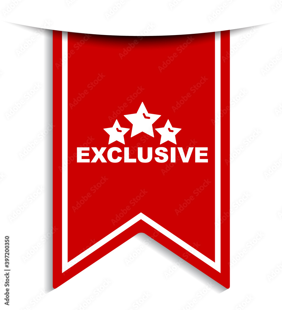 red vector illustration banner exclusive red vector illustration banner exclusive