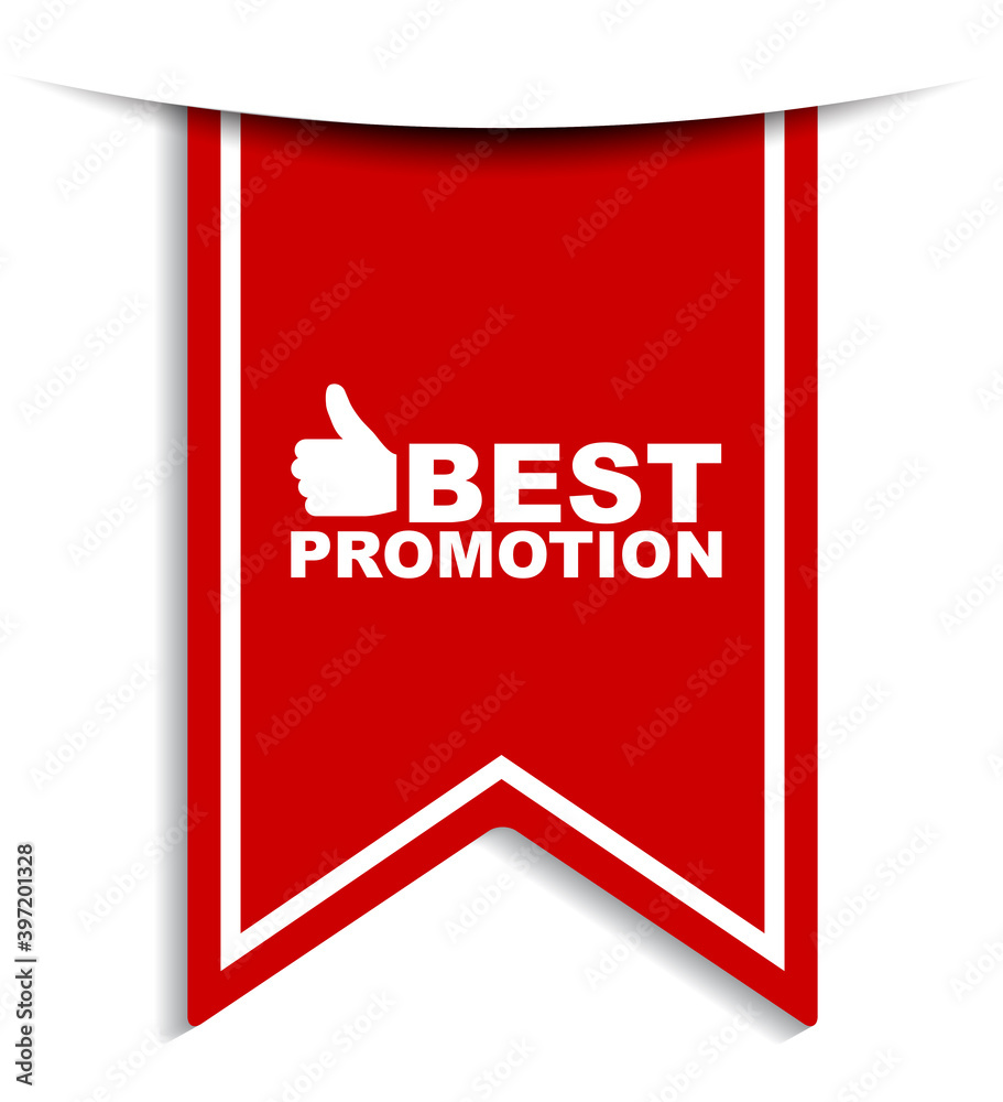 red vector illustration banner best promotion red vector illustration banner best promotion