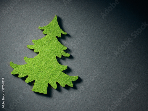 Christmas tree paper cutting