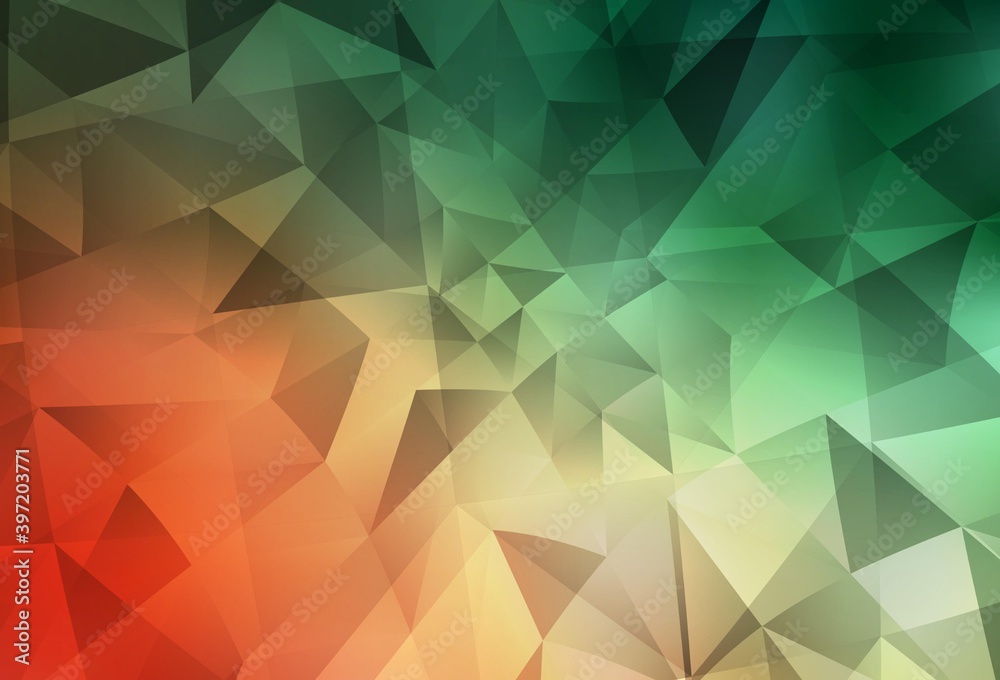 Light Green, Red vector polygon abstract backdrop. Light Green, Red vector polygon abstract backdrop.
