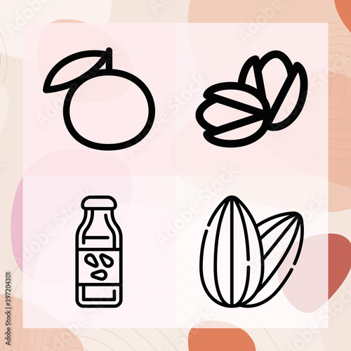 Simple set of uptake related lineal icons