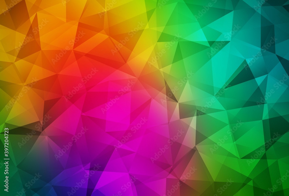 Obraz premium Dark Multicolor vector low poly layout.