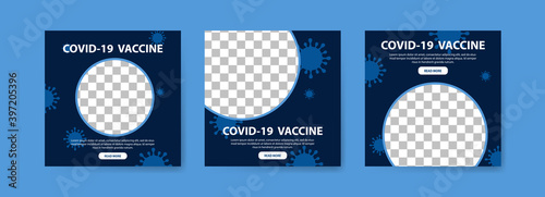Collection of covid-19 vaccine social media posts. vaccine for covid-19. for the socialization of the covid-19 virus vaccination.