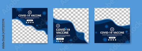 Collection of covid-19 vaccine social media posts. vaccine for covid-19. for the socialization of the covid-19 virus vaccination.