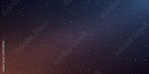 Astrology horizontal background  Starry sky colourful glow  Milky way galaxy in the cosmos  Vector Illustration.