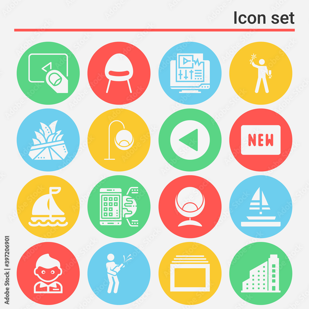 16 pack of late filled web icons set 16 pack of late filled web icons set