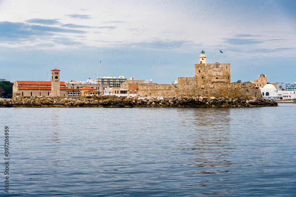 Fort of St. Nicholas view in Rhodes Island