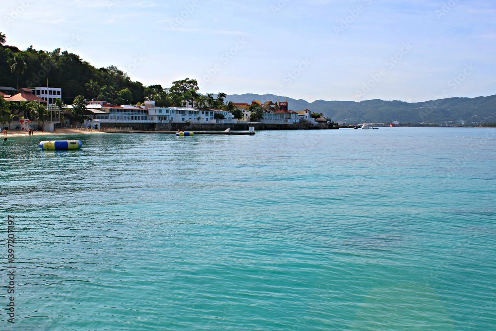 Mer, vue, Montego Bay, Jamaïque