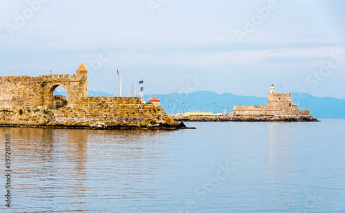 Fort of St. Nicholas view in Rhodes Island