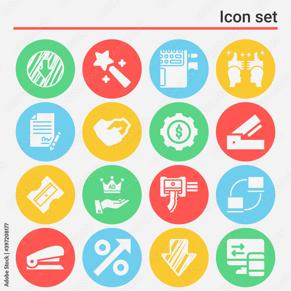 16 pack of fee filled web icons set 16 pack of fee filled web icons set