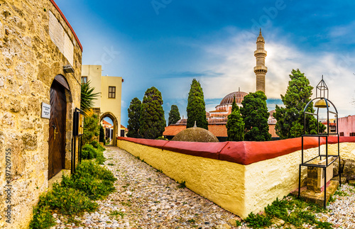 Fototapeta Naklejka Na Ścianę i Meble -  Suleiman Mosque in Rhodes Island