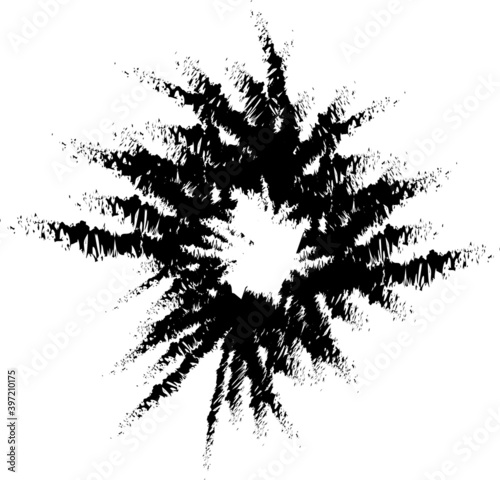 Blot. Black blot for the background.