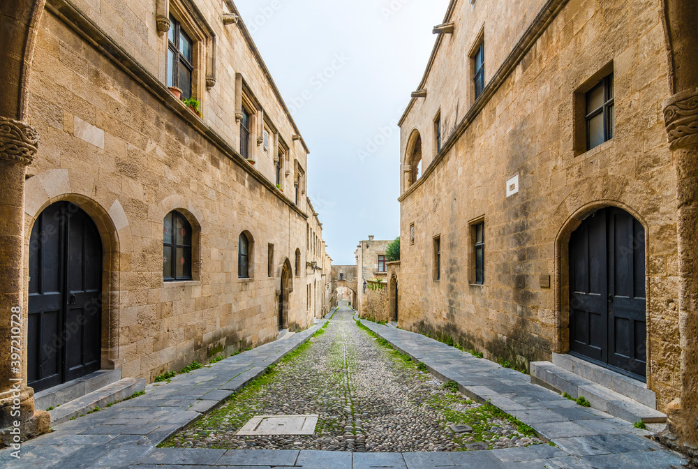The Street of the Knights in Rhodes Island