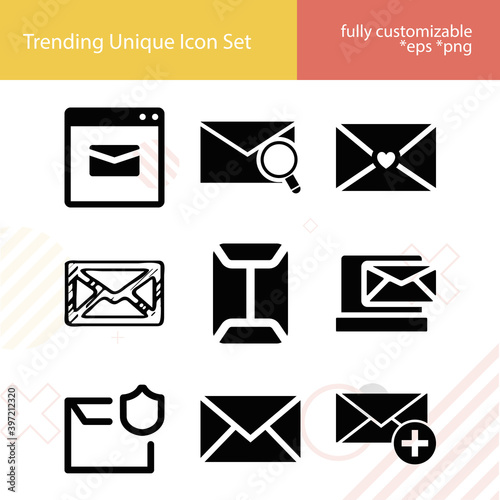 Simple set of natural covering related filled icons.