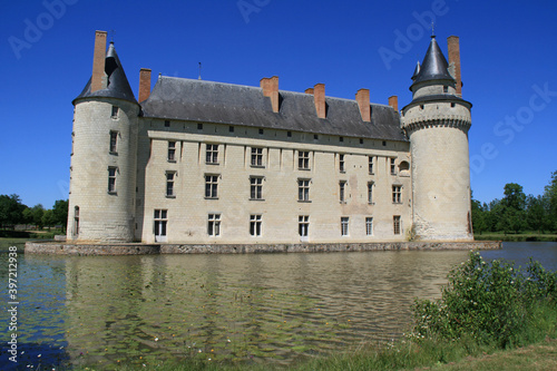 medieval castle (plessis-bourré) in écuillé in france photo