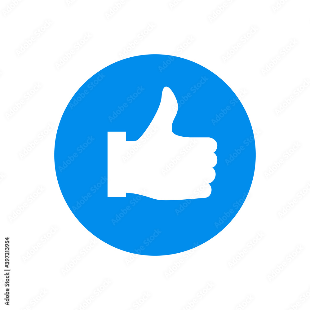 Thumbs up icon isolated on white background. Trendy thumbs up icon in flat style. Template for web site, social network, app, ui and logo. Thumbs up vector Thumbs up icon isolated on white background. Trendy thumbs up icon in flat style. Template for web site, social network, app, ui and logo. Thumbs up vector