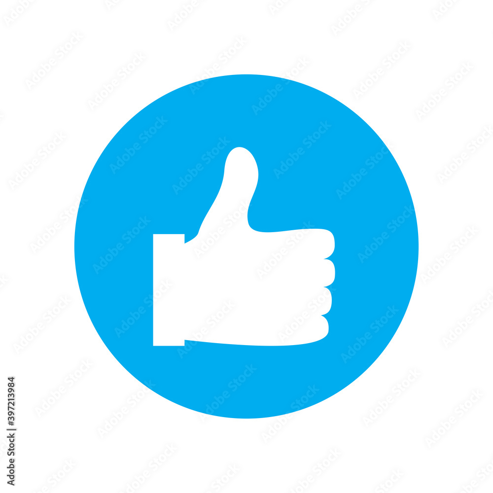 Thumbs up icon isolated on white background. Trendy thumbs up icon in flat style. Template for web site, social network, app, ui and logo. Thumbs up vector Thumbs up icon isolated on white background. Trendy thumbs up icon in flat style. Template for web site, social network, app, ui and logo. Thumbs up vector
