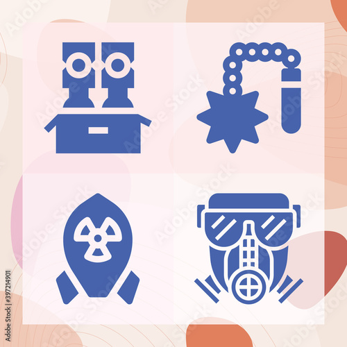 Simple set of pike related filled icons