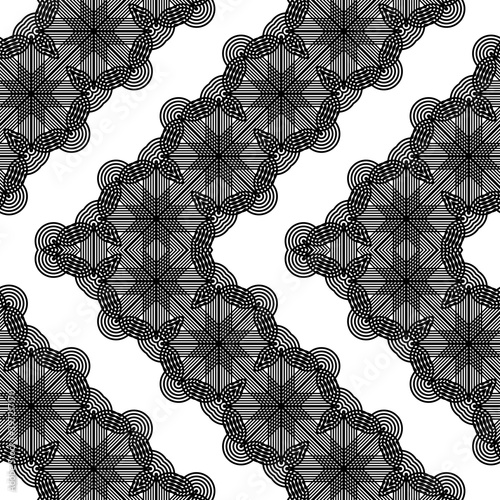 Design seamless zigzag decorative pattern