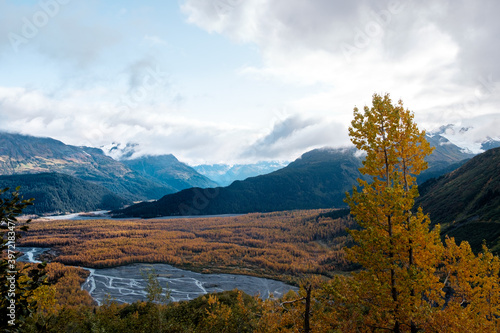 Hike to the Exit glacier, Kenai, Alaska, USA.