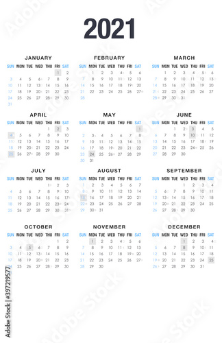 Pocket Calendar 2021 - EN