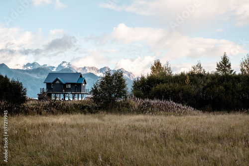 Fishing house in Seward, Kenai Peninsula Borough, Alaska.