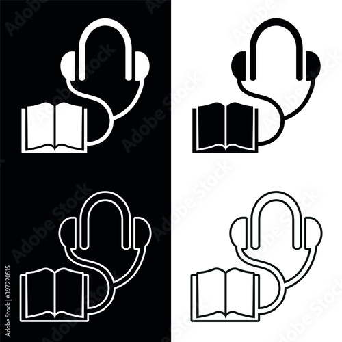Vector image. Text audition icon.