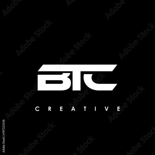 BTC Letter Initial Logo Design Template Vector Illustration	
