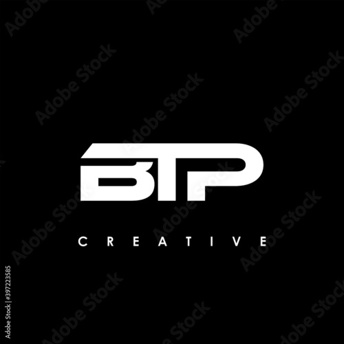 BTP Letter Initial Logo Design Template Vector Illustration 