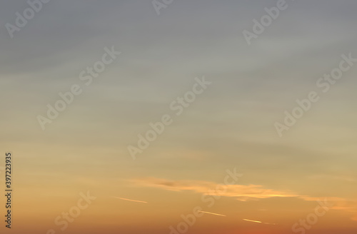 wallpaper of a sunrise with a clear orange sky