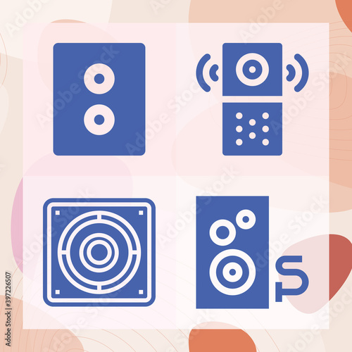 Simple set of holland related filled icons