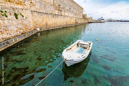 Rhodes Harbour view in Rhodes Island. Rhodes is populer tourist destination in Greece.