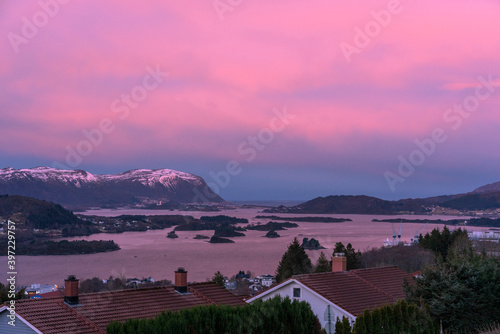 The Blue Hour, Ulsteinvik, Norway. photo