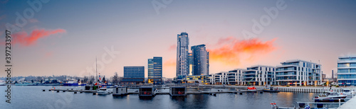Gdynia city panorama, new marina photo