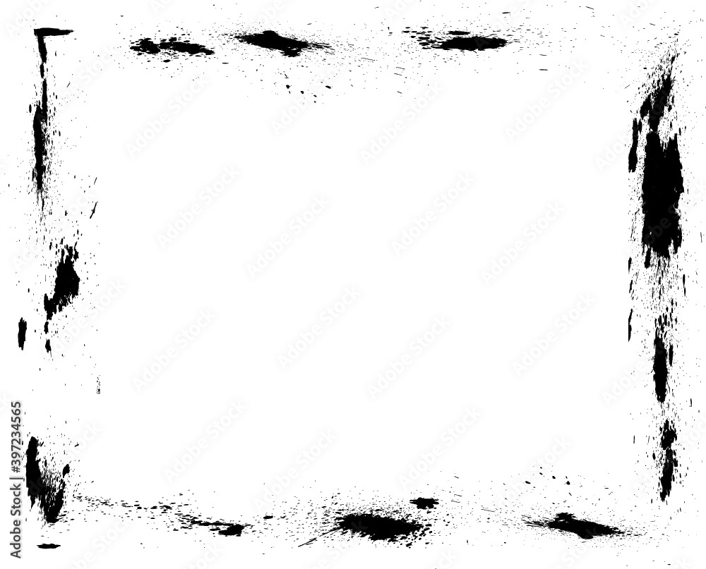 Set of Grunge Black and White Frames . textured rectangles for image Set of Grunge Black and White Frames . textured rectangles for image
