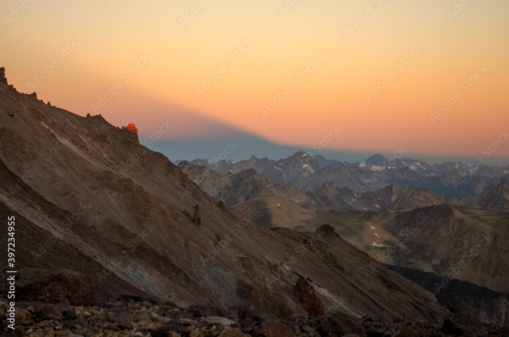 Mountain landscape. Dawn. Caucasus